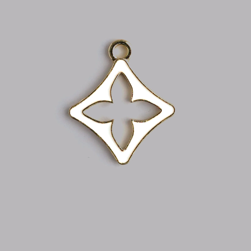 Hazel Enamel Necklace CHOAL White