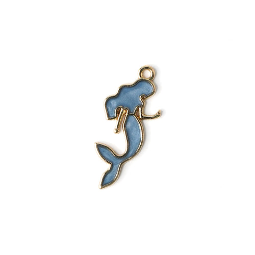 Mermaid Enamel Necklace CHOAL Blue