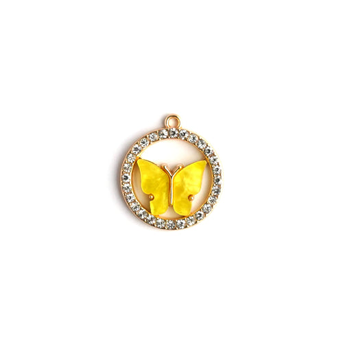 Cynthia Crystal Golden Necklace CHOAL Yellow