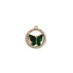 Cynthia Crystal Golden Necklace CHOAL Green