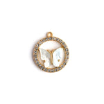 Cynthia Crystal Golden Necklace CHOAL White