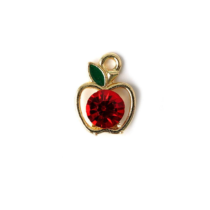 Crystal Apple Necklace CHOAL Red