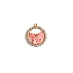 Cynthia Crystal Golden Necklace CHOAL Peach