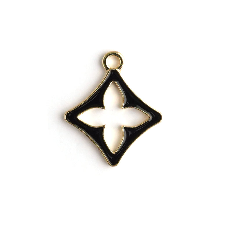 Hazel Enamel Necklace CHOAL Black