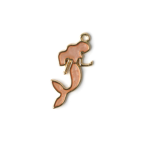 Mermaid Enamel Necklace CHOAL Peach