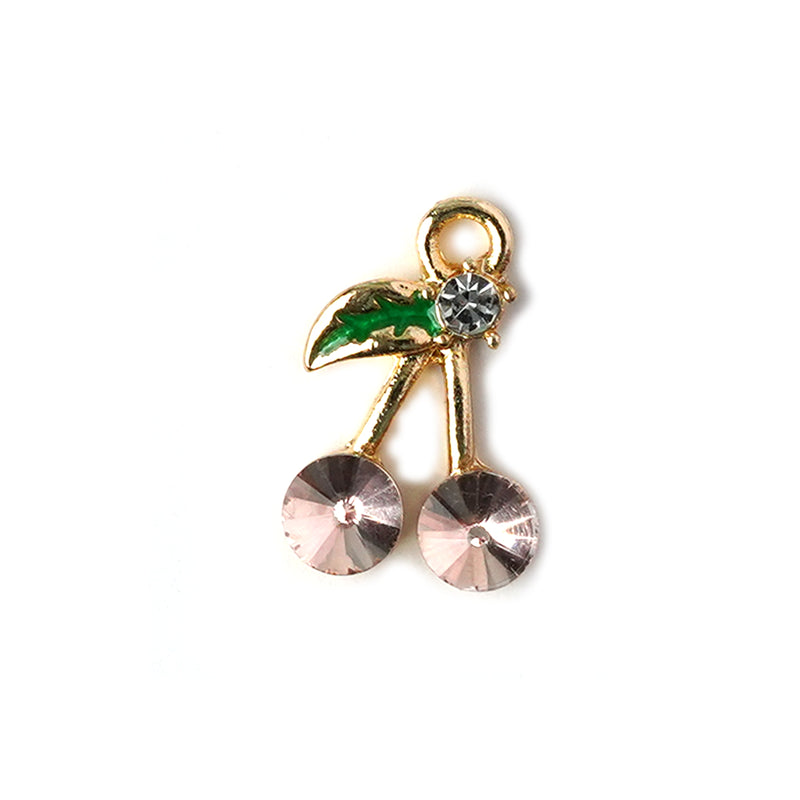 Cherry Crystal Necklace CHOAL Pink Champagne