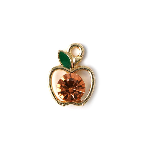 Crystal Apple Necklace CHOAL Peach