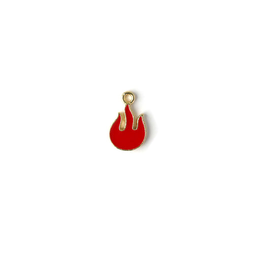 Flame Enamel Necklace CHOAL Red