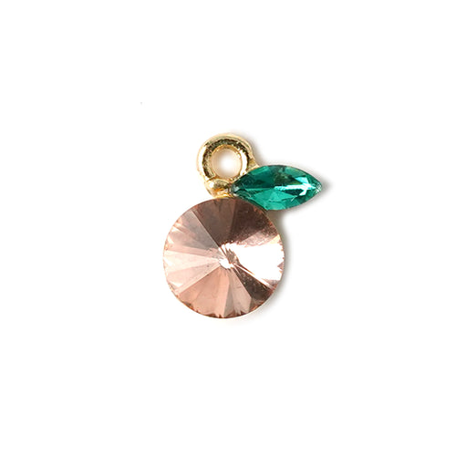 Peach Crystal Necklace CHOAL Peach