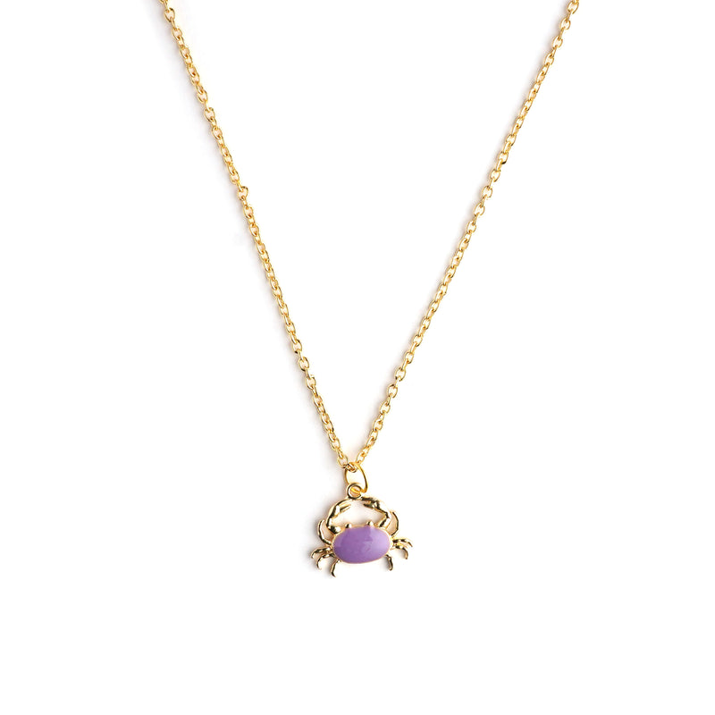 Crab Enamel Necklace CHOAL