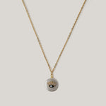 Black Gazing Evil Eye Pearl Necklace Necklaces CHOAL