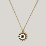 Sun Shaped Evil Eye Necklace Necklaces CHOAL