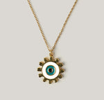 Sun Shaped Evil Eye Necklace Necklaces CHOAL