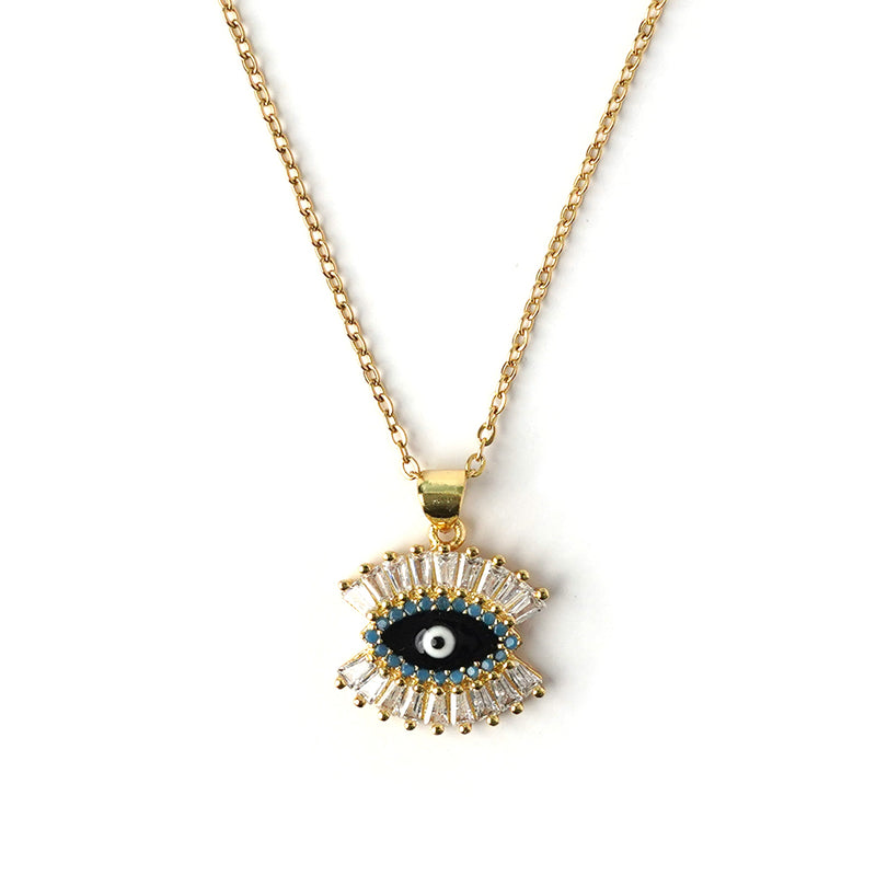 Gazing Evil Eye Necklace Necklaces CHOAL
