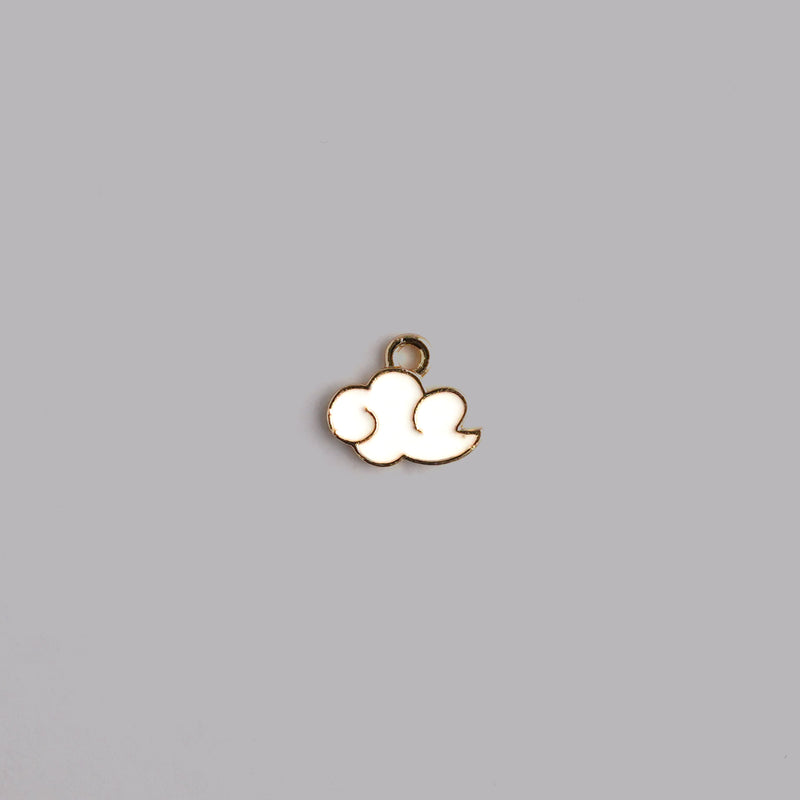 Cloud Charm Necklace CHOAL White