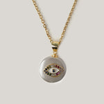 Evil Eye Glaze Pearl Necklace Necklaces CHOAL