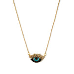 Crystal Black Evil Eye Necklace Necklaces CHOAL
