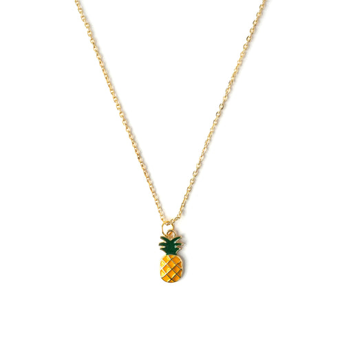 Summer Pineapple Charm Necklace CHOAL