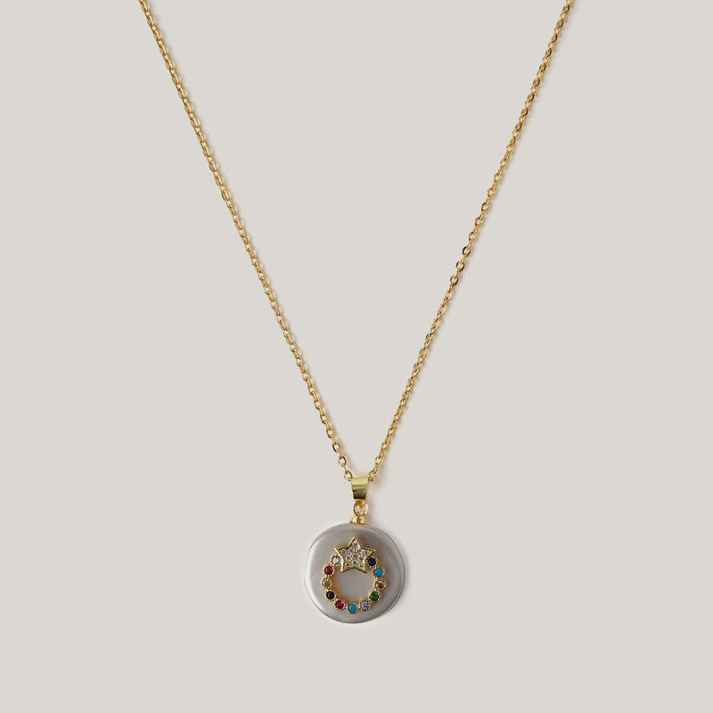 Star Ring Pearl Necklace Necklaces CHOAL