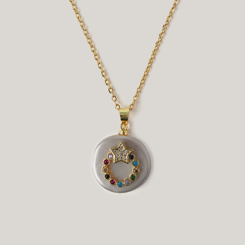 Star Ring Pearl Necklace Necklaces CHOAL