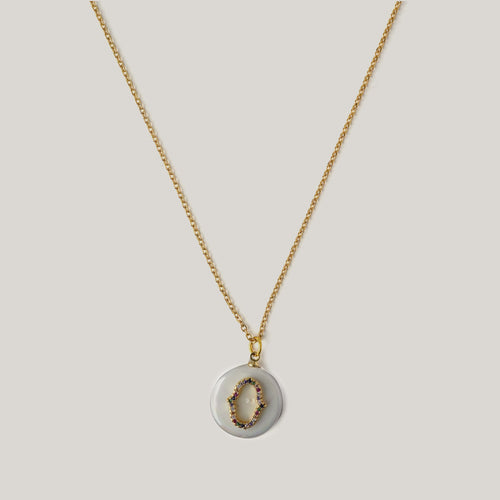 Hamsa Pearl Necklace Necklaces CHOAL
