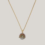 Rainbow Studded Pearl Necklace Necklaces CHOAL
