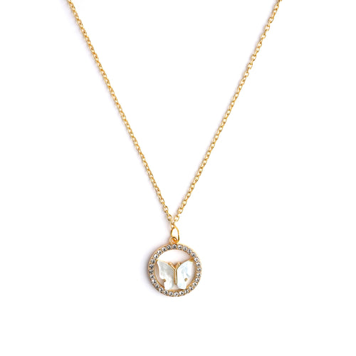 Cynthia Crystal Golden Necklace CHOAL