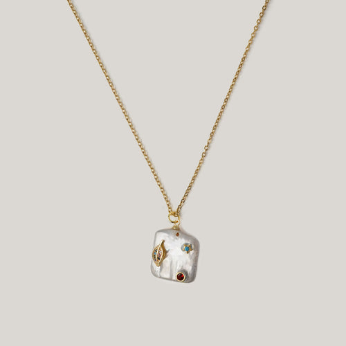 Leaf Pearl Necklace Necklaces CHOAL