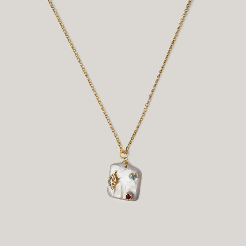 Leaf Pearl Necklace Necklaces CHOAL
