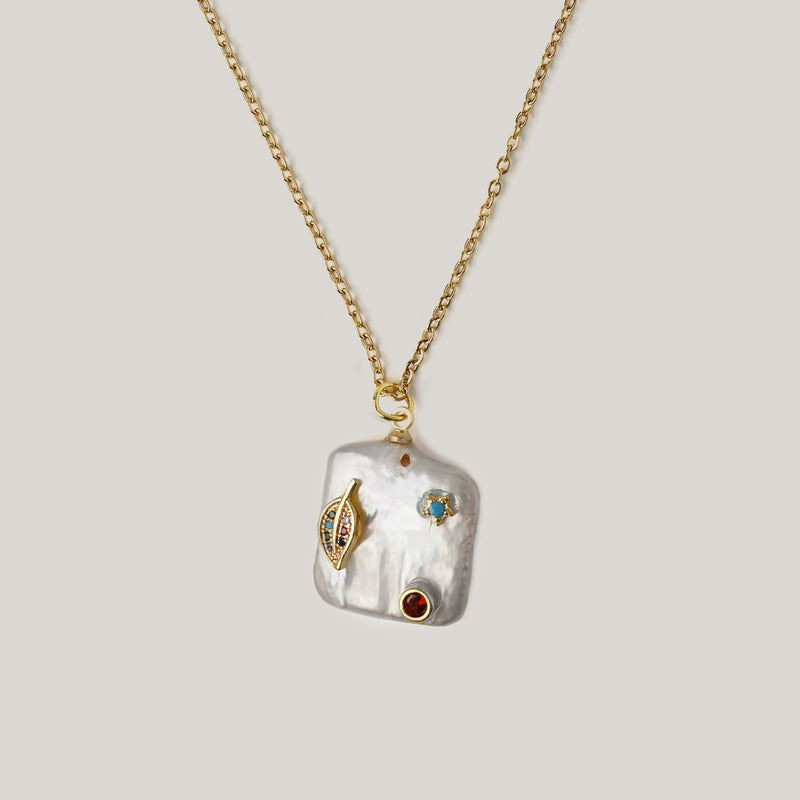 Leaf Pearl Necklace Necklaces CHOAL