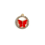 Cynthia Crystal Golden Necklace CHOAL Red