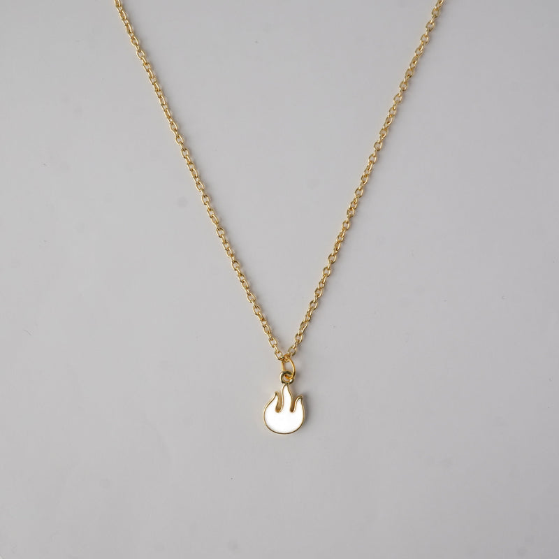 Flame Enamel Necklace CHOAL