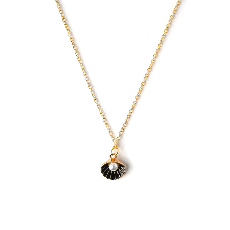 Seashell With Pearl Necklace CHOAL Black