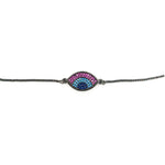 Turquoise Ruby Evil Eye Bracelet
