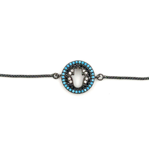 Turquoise Hamsa Bracelet