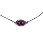 Ruby Evil Eye Bracelet