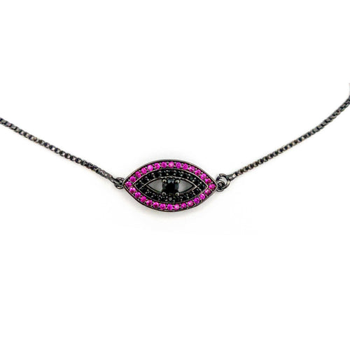 Ruby Evil Eye Bracelet