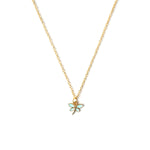 Painted Lady Charm Necklace CHOAL Blue