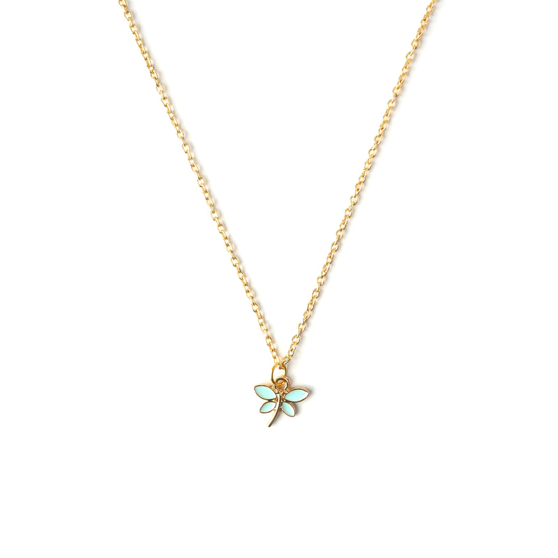 Painted Lady Charm Necklace CHOAL Blue