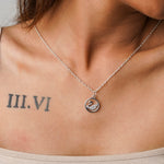 Elegant Swan Crystal Necklace CHOAL Silver