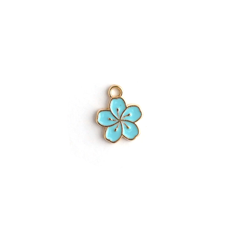 Lily Enamel Necklace CHOAL Blue