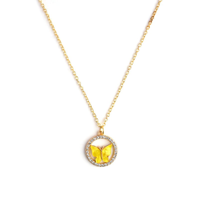 Cynthia Crystal Golden Necklace CHOAL