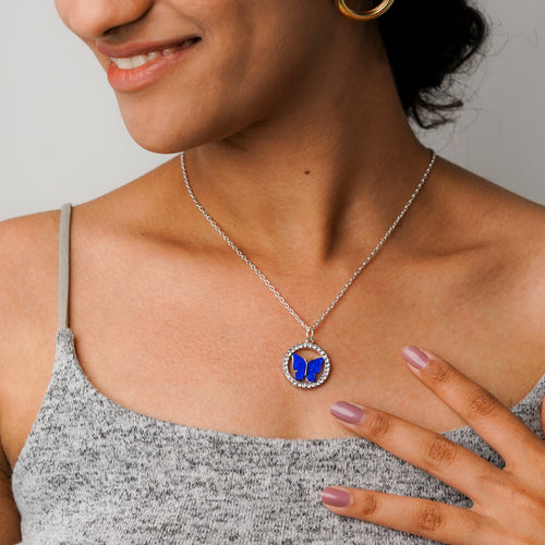 Cynthia Crystal Silver Necklace CHOAL