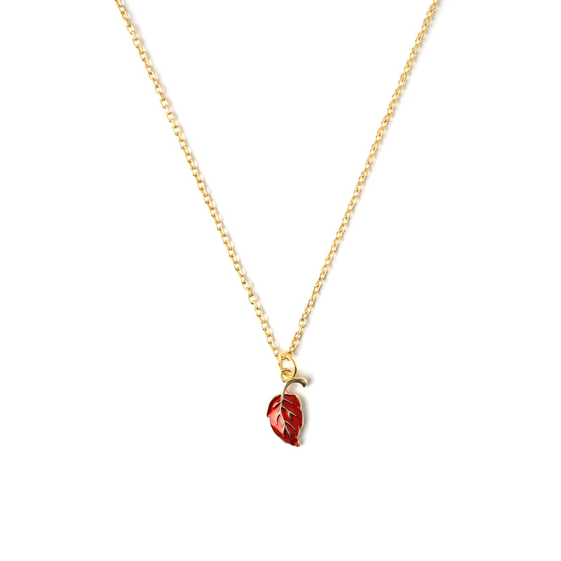 Leaf Necklace CHOAL Red