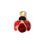 Lady Bug Crystal Necklace CHOAL Red