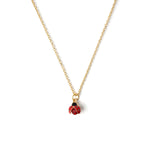 Lady Bug Crystal Necklace CHOAL