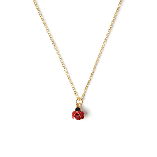 Lady Bug Crystal Necklace CHOAL