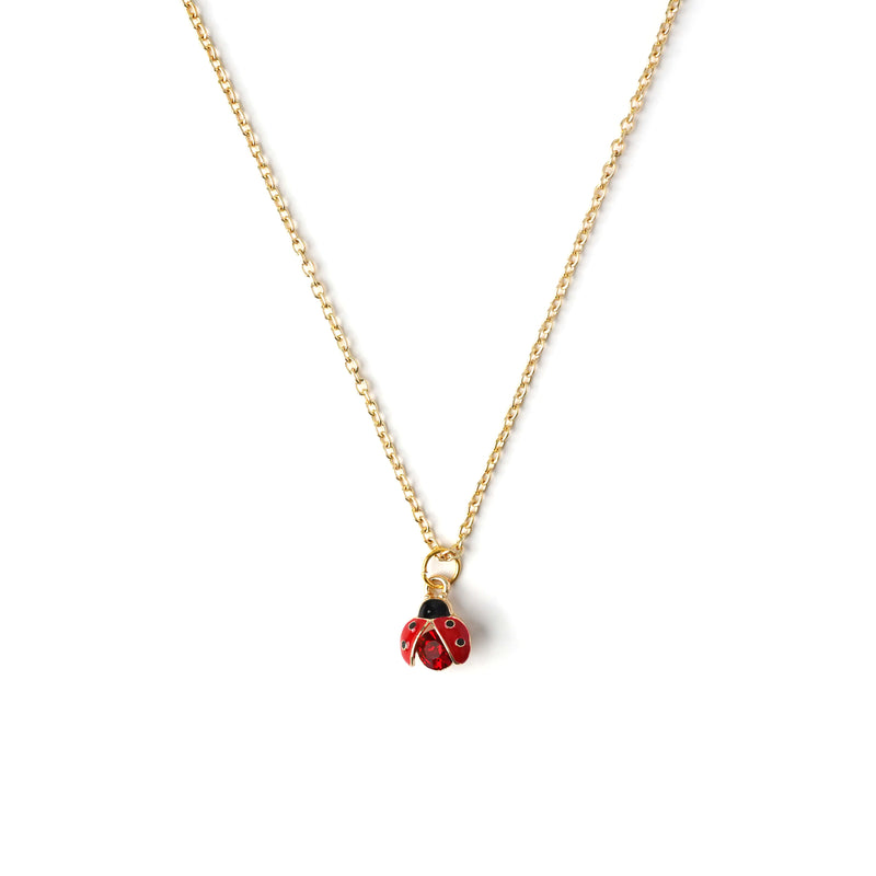 Lady Bug Crystal Necklace CHOAL