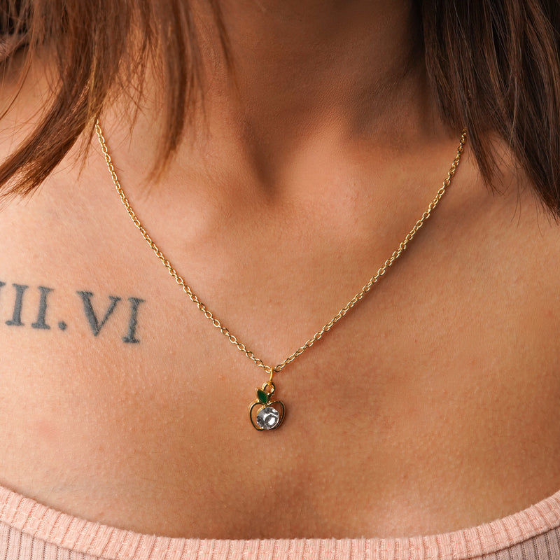 Crystal Apple Necklace CHOAL