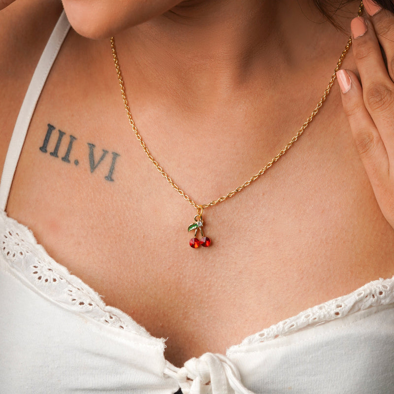 Cherry Crystal Necklace CHOAL